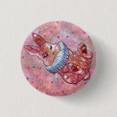 Rabbit named Ladybug Ronde Button 3,2 Cm (Voorkant)