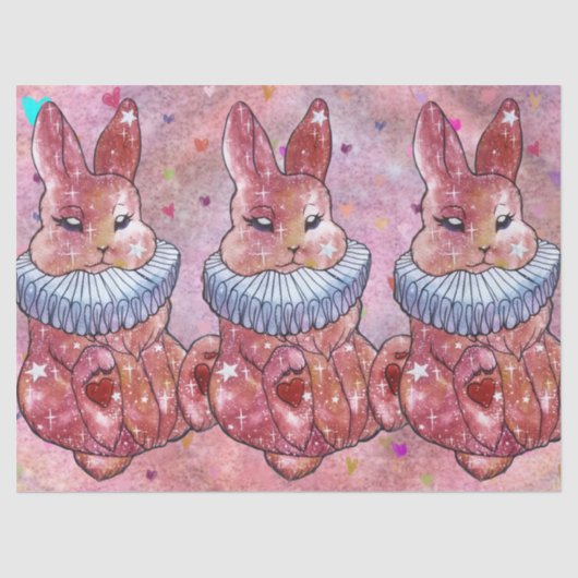 Rabbit named Ladybug Tissuepapier (Voorkant)
