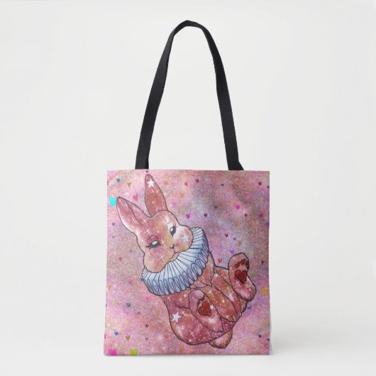 Rabbit named Ladybug Tote Bag (Voorkant)