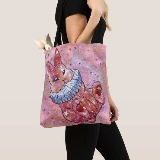 Rabbit named Ladybug Tote Bag (Dichtbij)