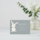 Rabbit Neutral Books voor Baby Informatiekaartje (Staand voorkant)