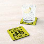 Rabbit Nordic Scandinavian Folk Art Bier Onderzetter (Rechterzijde)