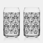 Rabbit Nordic Scandinavian Folk Art Blikvorm Glas (Links)