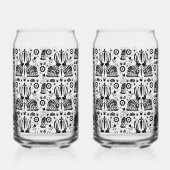 Rabbit Nordic Scandinavian Folk Art Blikvorm Glas (Rechts)