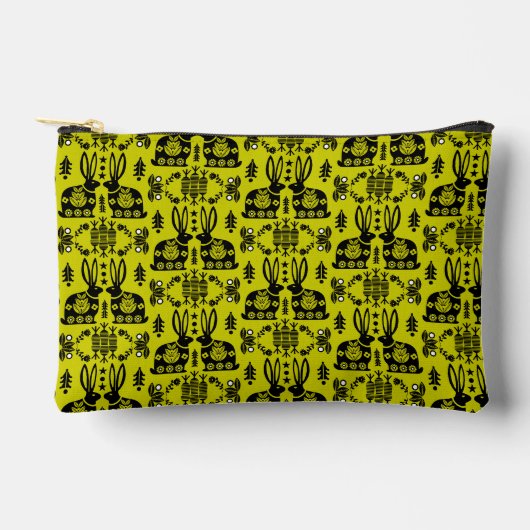 Rabbit Nordic Scandinavian Folk Art Etui (Voorkant)