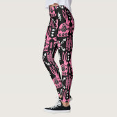 Rabbit Nordic Scandinavian Folk Art Leggings (Links)
