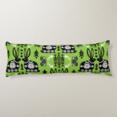 Rabbit Nordic Scandinavian Folk Art Lichaamskussen (Achterkant)