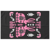 Rabbit Nordic Scandinavian Folk Art Tafelkleed (Voorkant (Horizontaal))