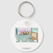 Rabbit OBGYN's Funny Sleutelhanger (Voorkant)