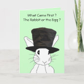 Rabbit of the Egg Easter Kaart (Voorkant)
