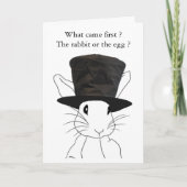 Rabbit of the Egg Easter Kaart (Voorkant)