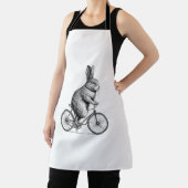 Rabbit On A Bike Bunny Fietsen Fietsen Fietsen Man Schort (Insitu)