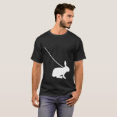 Rabbit on a Leash Bunny Hare Pet Animal Cute T-shirt (Voorkant volledig)