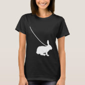 Rabbit on a Leash Bunny Hare Pet Animal Cute T-shirt (Voorkant)