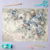 Rabbit Pair Two Tissue Paper Tissuepapier (Craft)