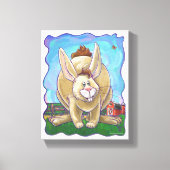 Rabbit Party Center Canvas Afdruk (Voorkant)