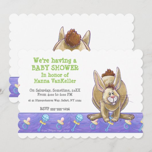 Rabbit Party Center Kaart (Voorkant / Achterkant)