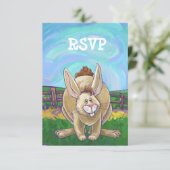 Rabbit Party Center Kaart (Staand voorkant)