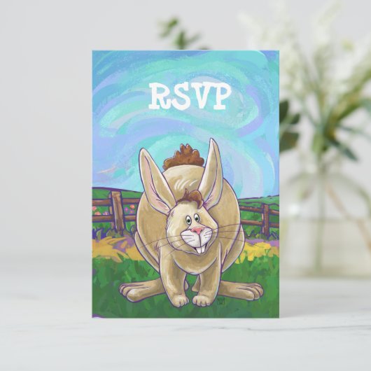 Rabbit Party Center Kaart (Staand voorkant)