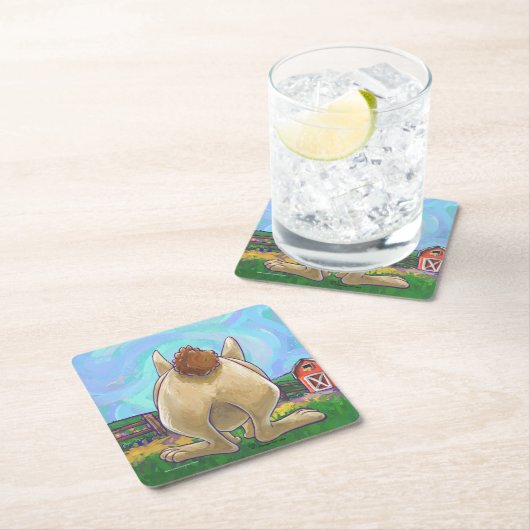 Rabbit Party Center Kartonnen Onderzetters (Insitu)