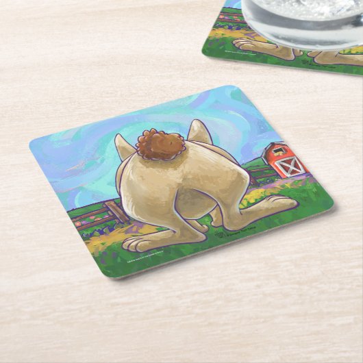 Rabbit Party Center Kartonnen Onderzetters (Schuin)