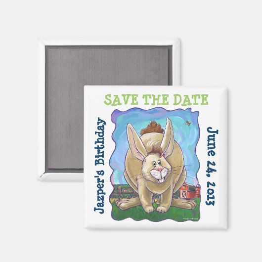 Rabbit Party Center Magneet (Voorkant / Achterkant)