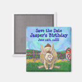 Rabbit Party Center Magneet (Voorkant / Achterkant)