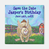 Rabbit Party Center Magneet (Voorkant)