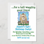 Rabbit Party Center Magnetische Uitnodiging (Voorkant)