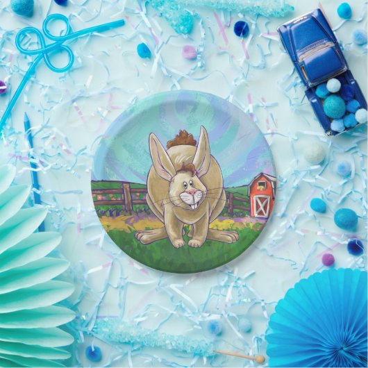 Rabbit Party Center Papieren Bordje (Feest)