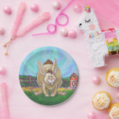 Rabbit Party Center Papieren Bordje (Feest)