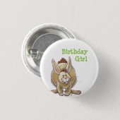 Rabbit Party Center Ronde Button 3,2 Cm (Voorkant /achterkant)