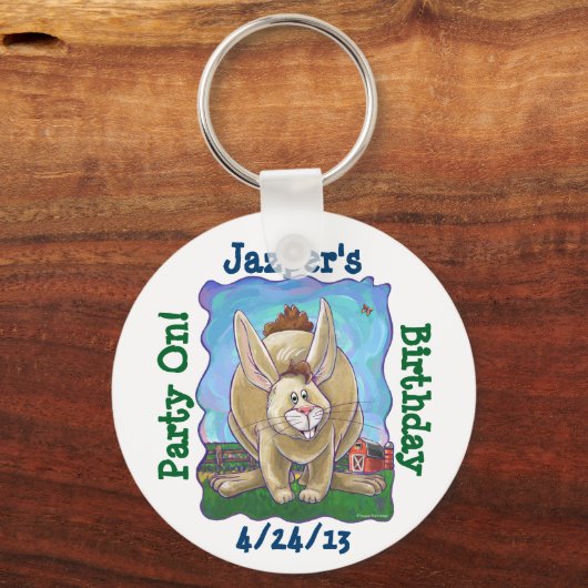 Rabbit Party Center Sleutelhanger (Voorkant)
