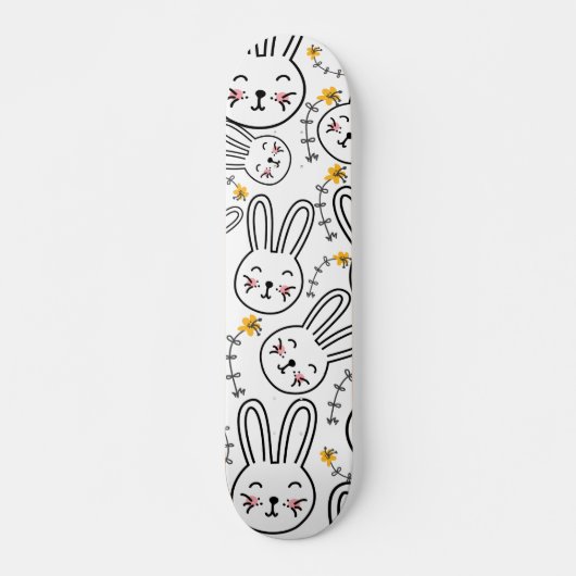 Rabbit Pattern Persoonlijk Skateboard (Voorkant)