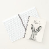 Rabbit Pencil Tekening Notitieboek (Binnen)