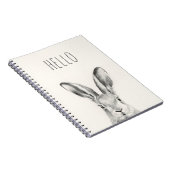 Rabbit Pencil Tekening Notitieboek (Rechterzijde)