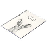 Rabbit Pencil Tekening Notitieboek (Linkerzijde)