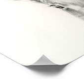 Rabbit Pencil Tekening Poster (Hoek)