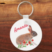 Rabbit personaliseren sleutelhanger (Voorkant)