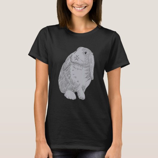 Rabbit Pet Bunny Lover Pet Owner Lop Eared Rabbit T-shirt (Voorkant)