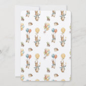 Rabbit Peter Baby shower Uitnodiging (Achterkant)