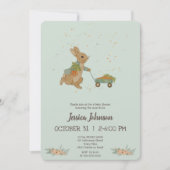 Rabbit Peter Baby shower Uitnodiging (Voorkant)
