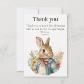 Rabbit Peter Bedankkaart (Voorkant)