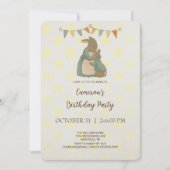 Rabbit Peter Birthday Party Invitation Kaart (Voorkant)