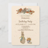 Rabbit Peter Birthday Party Invitation Kaart (Voorkant)