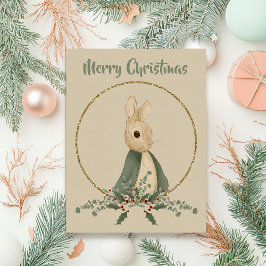 Rabbit Peter christmas Briefkaart