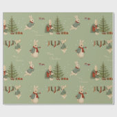 Rabbit Peter christmas Wrapping Paper Cadeaupapier (Vlak)
