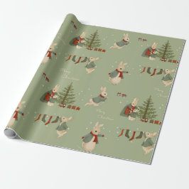 Rabbit Peter christmas Wrapping Paper Cadeaupapier