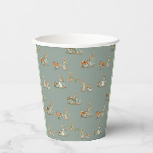 Rabbit Peter herfst Paper Cups Papieren Bekers (Voorkant)