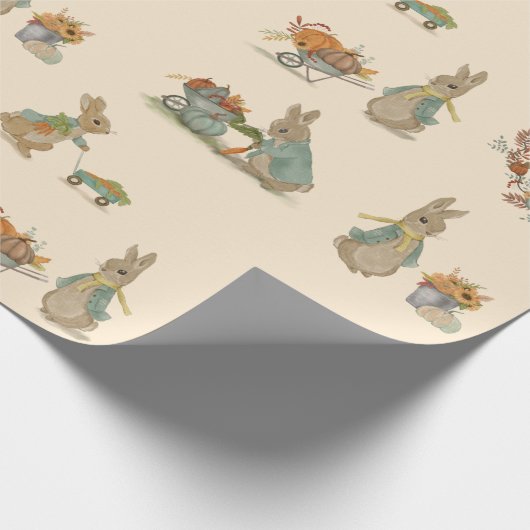 Rabbit Peter herfst Wrapping Paper Cadeaupapier (Hoek)